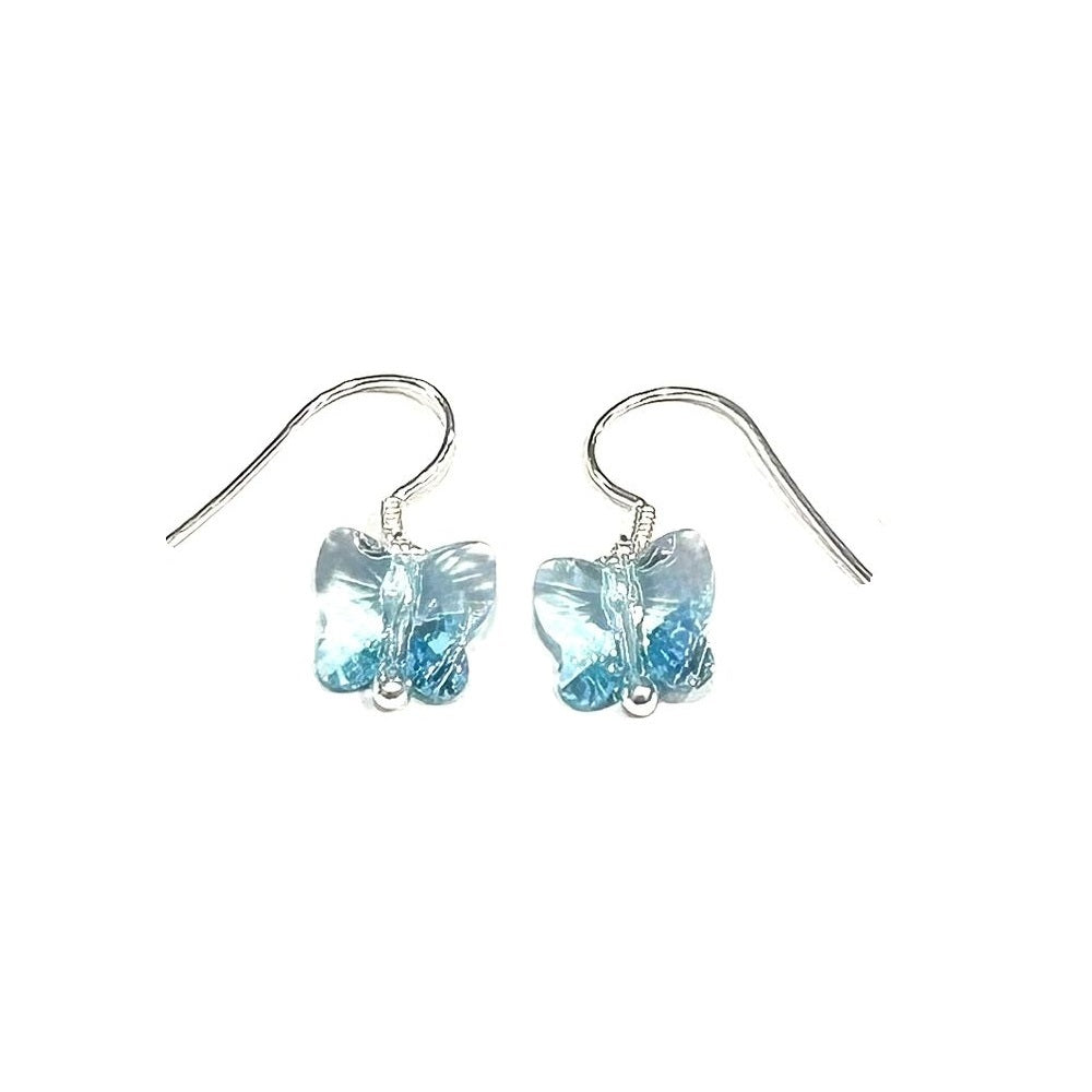 ARETES MARIPOSA CELESTE - PLATA925