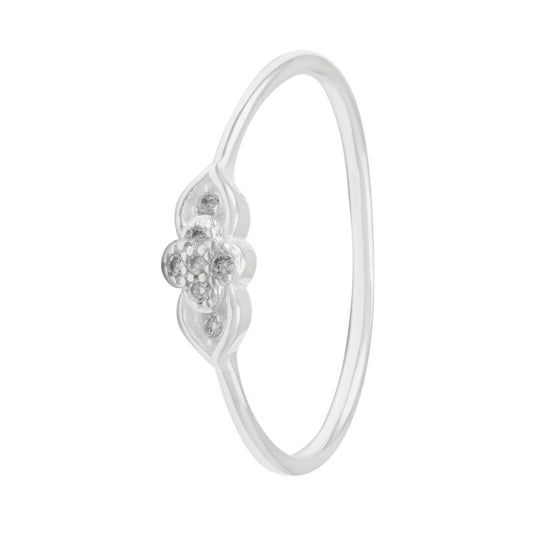 ANILLO CORAZONES UNIDO CON CIRCON - PLATA925