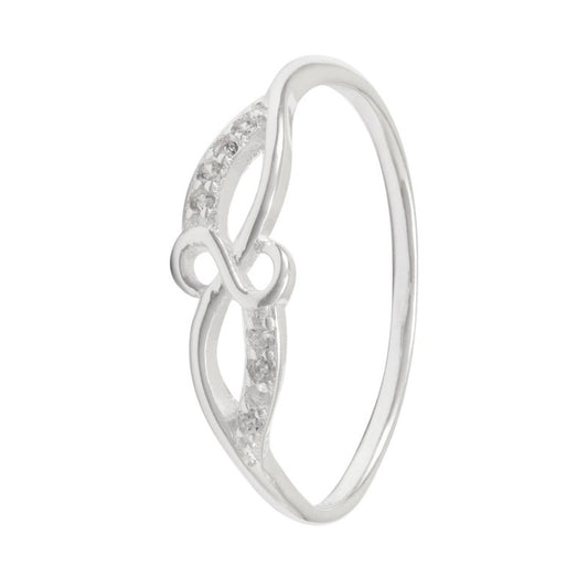 ANILLO INFINITO CON CIRCONES - PLATA925